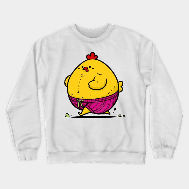 Fat Chicken Crewneck Sweatshirt by Red Sky Merchandise